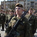 08.03.2022 Kielce. Kobiety w mundurach. 10. Świętokrzyska Brygada Obrony Terytorialnej / ppor. Daniel Woś / ŚBOT
