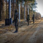 23.03.2022. Granica polsko-białoruska. Patrole Wojska Polskiego / 16 Dywizja Zmechanizowana