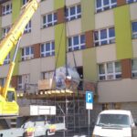 29.03.2022. Pińczów. Montaż rezonansu w szpitalu w Pińczowie / Zespół Opieki Zdrowotnej w Pińczowie