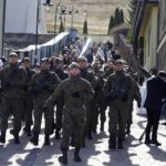 27.03.2022. Chęciny. Przysięga żołnierzy 10. Świętokrzyskiej Brygady Obrony Terytorialnej / Jarosław Kubalski / Radio Kielce