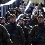 27.03.2022. Chęciny. Przysięga żołnierzy 10. Świętokrzyskiej Brygady Obrony Terytorialnej / Jarosław Kubalski / Radio Kielce