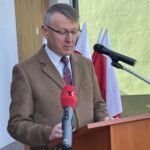 13.03.2022. Osiny. Przekazanie do użytku nowego wozu strażackiego i wyremontowanej remizy. Na zdjęciu:  Mirosław Seweryn - wójt gminy Mirzec / Anna Głąb / Radio Kielce