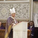 16.03.2022. Radom. Uroczystości pogrzebowe biskupa Adam Odzimka. Na zdjęciu: arcybiskup Wacław Depo - metropolita częstochowski / Jarosław Kubalski / Radio Kielce