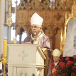 16.03.2022. Radom. Uroczystości pogrzebowe biskupa Adam Odzimka. Na zdjęciu: arcybiskup Wacław Depo - metropolita częstochowski / Jarosław Kubalski / Radio Kielce