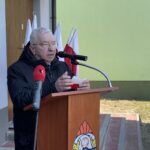 13.03.2022. Osiny. Przekazanie do użytku nowego wozu strażackiego i wyremontowanej remizy. Na zdjęciu: poseł Krzysztof Lipiec - szef świętokrzyskich struktur PiS / Anna Głąb / Radio Kielce