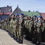 27.03.2022. Chęciny. Przysięga żołnierzy 10. Świętokrzyskiej Brygady Obrony Terytorialnej / Jarosław Kubalski / Radio Kielce