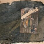 15.03.2022. Tokarnia. Chorągiew, która zostanie odrestaurowana / Muzeum Wsi Kieleckiej