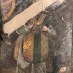 15.03.2022. Tokarnia. Chorągiew, która zostanie odrestaurowana / Muzeum Wsi Kieleckiej