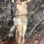 15.03.2022. Tokarnia. Chorągiew, która zostanie odrestaurowana / Muzeum Wsi Kieleckiej