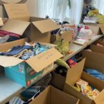 06.03.2022. Kielce. Dom Środowisk Twórczych. Zbiórka darów dla mieszkańców Ukrainy / Iwona Murawska / Radio Kielce