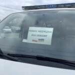 07.03.2022. Kielce. Karetka pogotowia przekazana Ukrainie przez Świętokrzyskie Centrum Ratownictwa Medycznego i Transportu Sanitarnego / Iwona Murawska / Radio Kielce