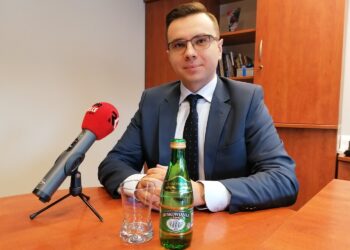 Na zdjęciu: Michał Płatek - prezes Uzdrowiska Busko-Zdrój S.A. / Marta Gajda / Radio Kielce