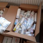 10.03.2022. Skalbmierz. Zespół Placówek Oświatowych włączył się w pomoc dla uchodźców z Ukrainy / Anna Surówka