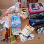 10.03.2022. Skalbmierz. Zespół Placówek Oświatowych włączył się w pomoc dla uchodźców z Ukrainy / Anna Surówka