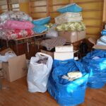 10.03.2022. Skalbmierz. Zespół Placówek Oświatowych włączył się w pomoc dla uchodźców z Ukrainy / Anna Surówka