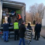 11.03.2022. Kazimierza Wielka. Transport humanitarny / Marta Gajda-Kruk / Radio Kielce