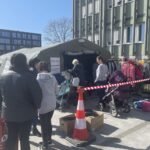 24.03.2022. Kielce. Świętokrzyski Urząd Wojewódzki. Punkt pomocy rzeczowej dla uchodźców z Ukrainy / Iwona Murawska / Radio Kielce