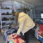 24.03.2022. Kielce. Świętokrzyski Urząd Wojewódzki. Punkt pomocy rzeczowej dla uchodźców z Ukrainy / Iwona Murawska / Radio Kielce