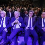 18.03.2022. Kielce. Otwarcie targów Agrotech. Na zdjęciu (od lewej): Andrzej Bętkowski - marszałek województwa świętokrzyskiego, poseł Czesław Siekierski, senator Krzysztof Słoń, Marek Jońca - członek zarządu województwa / Jarosław Kubalski / Radio Kielce