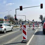 29.03.2022. Kielce. Ulica Sandomierska. Zmiany w organizacji ruchu / Jarosław Kubalski / Radio Kielce