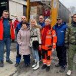 07.03.2022. Sandomierz. 40 ton darów dla Ukrainy przyjechało do Sandomierza z Wiednia / Michał Mendak / rzecznik burmistrza Sandomierza