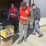 14.03.2022. Sandomierz. Zbiórka darów dla Ukrainy zorganizowana przez Caritas Diecezji Sandomierskiej / Grażyna Szlęzak-Wójcik / Radio Kielce