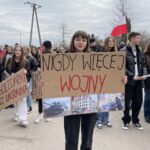 09.03.2022. Końskie. Happening „Nie dla wojny” / Magdalena Galas-Klusek / Radio Kielce