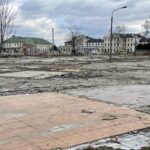 07.03.2022. Skarżysko-Kamienna. Płac handlowy przy ul. Sokolej / Anna Głąb / Radio Kielce