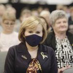 06.03.2022. Małogoszcz. Dzień Kobiet. Na zdjęciu: Anna Krupka - wiceminister sportu i turystyki / Jarosław Kubalski / Radio Kielce