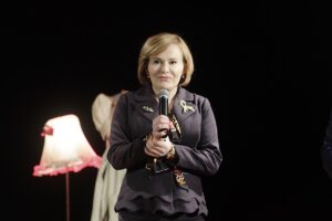 06.03.2022. Małogoszcz. Dzień Kobiet. Na zdjęciu: Anna Krupka - wiceminister sportu i turystyki / Jarosław Kubalski / Radio Kielce