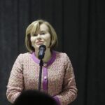 21.03.2022. Ciekoty. Szklany Dom. Dzień Sołtysa. Na zdjęciu: Anna Krupka - wiceminister sportu i turystyki / Jarosław Kubalski / Radio Kielce