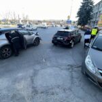 22.03.2022. Kielce. Ulica Jagiellońska. Kolizja / Jarosław Kubalski / Radio Kielce