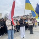 05.03.2022. Kielce. Manifestacja przeciw inwazji Rosji na Ukrainę / Monika Miller / Radio Kielce