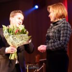 06.03.2022. Raków. Spotkanie z mieszkankami. Na zdjęciu: Leszek Kopeć - burmistrz Staszowa i  Anna Krupka - wiceminister sportu i turystyki / staszow.pl