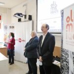 16.03.2022. Kielce. ŚCDN. Etap wojewódzki VIII edycji Olimpiady Solidarności. Na zdjęciu (od lewej): Maria Bednarska - konsultant ŚCDN, Henryk Salwa - ŚUW, Cezary Tomczyk - zastępca dyrektora Zespołu Szkół Mechanicznych / Wiktor Taszłow / Radio Kielce