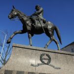 19.03.2022. Kielce. Uroczystości przed pomnikiem marszałka Józefa Piłsudskiego / Wiktor Taszłow / Radio Kielce