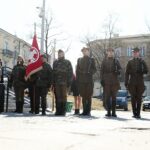 19.03.2022. Kielce. Uroczystości przed pomnikiem marszałka Józefa Piłsudskiego / Wiktor Taszłow / Radio Kielce