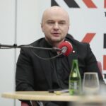 20.03.2022. Kielce. Studio Polityczne Radia Kielce. Na zdjęciu: Rafał Nowak - wicewojewoda świętokrzyski / Wiktor Taszłow / Radio Kielce