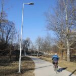 21.03.2022. Kielce. Nowe latarnie wzdłuż Silnicy / Wiktor Taszłow / Radio Kielce