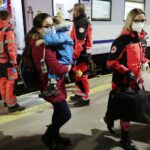 24.03.2022. Kielce. Transport z małymi pacjentami z Ukrainy dotarł do Kielc / Wiktor Taszłow / Radio Kielce