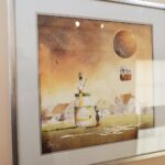 25.03.2022. Kielce. Wieża Sztuki. Wystawa prac Grzegorza Chudego / Wiktor Taszłow / Radio Kielce