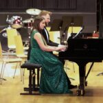 29.03.2022. Kielce. Koncert Charytatywny " Pomagamy Ukrainie"  w ZPSM w Kielcach. Na zdjęciu: Anna Wielgus-Nowak i Grzegorz Nowak - Novi Piano Duo / Wiktor Taszłow / Radio Kielce