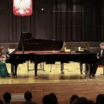 29.03.2022. Kielce. Koncert Charytatywny " Pomagamy Ukrainie"  w ZPSM w Kielcach. Na zdjęciu: Anna Wielgus-Nowak i Grzegorz Nowak - Novi Piano Duo / Wiktor Taszłow / Radio Kielce