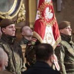 01.03.2022. Kielce. Bazylika katedralna. Msza święta w intencji Żołnierzy Wyklętych / Wiktor Taszłow / Radio Kielce