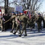01.03.2022. Kielce. Narodowy Dzień Pamięci Żołnierzy Wyklętych. Uroczystości przed Pomnikiem Armii Krajowej / Wiktor Taszłow / Radio Kielce
