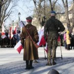 01.03.2022. Kielce. Narodowy Dzień Pamięci Żołnierzy Wyklętych. Uroczystości przed Pomnikiem Armii Krajowej / Wiktor Taszłow / Radio Kielce