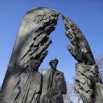 01.03.2022. Kielce. Narodowy Dzień Pamięci Żołnierzy Wyklętych. Uroczystości przed Pomnikiem Armii Krajowej / Wiktor Taszłow / Radio Kielce