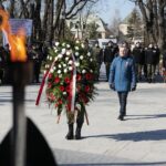 01.03.2022. Kielce. Narodowy Dzień Pamięci Żołnierzy Wyklętych. Uroczystości przed Pomnikiem Armii Krajowej. Na zdjęciu: Zbigniew Koniusz - wojewoda świętokrzyski / Wiktor Taszłow / Radio Kielce