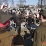 01.03.2022. Kielce. Narodowy Dzień Pamięci Żołnierzy Wyklętych. Uroczystości na cmentarzu Kielce-Piaski / Wiktor Taszłow / Radio Kielce