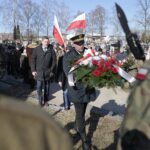 01.03.2022. Kielce. Narodowy Dzień Pamięci Żołnierzy Wyklętych. Uroczystości na cmentarzu Kielce-Piaski / Wiktor Taszłow / Radio Kielce